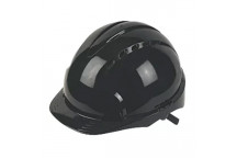 JSP EVO2 Black Safety Helmet, Vented, Slip Ratchet