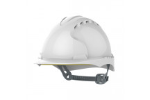 JSP EVO2 White Safety Helmet, Vented, Slip Ratchet