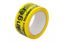 Printed \"Danger Asbestos Hazard\" Tape 50mm x 65m
