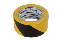 PVC Black & Yellow Hazard Tape 50mm x 33m