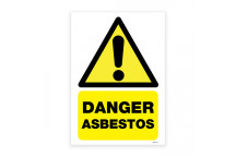 A4 Danger Asbestos Sticker 210 x 300mm