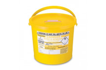 Sharps 7L Yellow Acryclic Dustbin