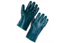 PVC Double Dip Gauntlets Green 27cm