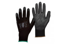 Black PU Coated Gloves Size 10