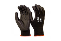 Black PU Gloves Size 9