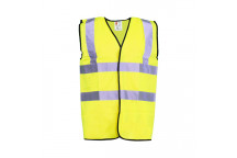 Hi Vis Waistcoat Yellow Medium