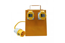 4-Way 110v Splitter Box - 16A inlet to 4x16A Sockets