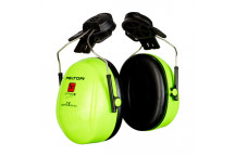 3M PELTOR Optime II Earmuffs, Green, Helmet Mounted
