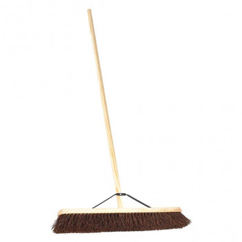 24\"  Bassine Broom with 48\" Handle & Stay