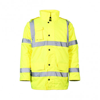 Hi Vis Parka Coat Yellow Large