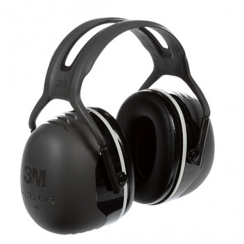 3M PELTOR Earmuffs, Black, Headband, X5A