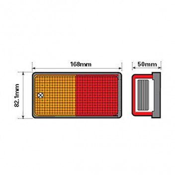 Rear Combination Trailer Light CRL106B