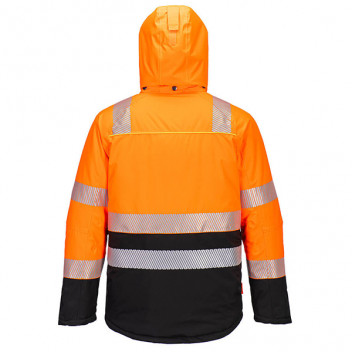 Hi-Vis Class 2 Winter Jacket Orange/Black Large