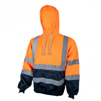 Hi Vis Hoodie Orange Large