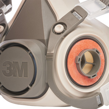 3M Reusable Half Mask Respirator, Large, 6300
