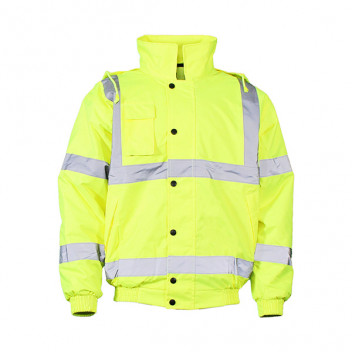 Hi Vis Bomber Jacket Yellow Small