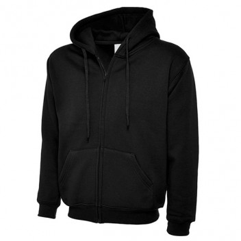 Black Classic Zip Hoodie XXL