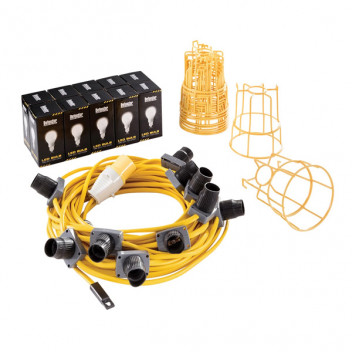 Defender 22m 100W LED Festoon Kit 110v
