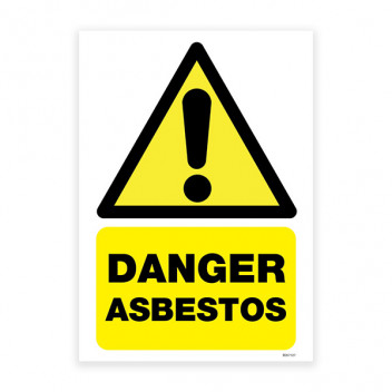 A4 Danger Asbestos Sticker 210 x 300mm