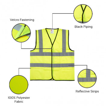 Hi Vis Waistcoat Yellow Large