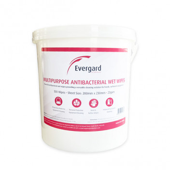 Evergard Anti-Bacterial Wipes (Tub of 500)