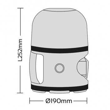 110V 30 Watts LED Globe Light with 3 Hour Emergency Backup