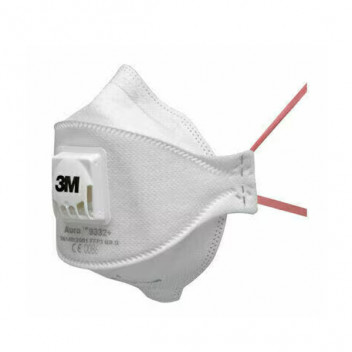 3M Aura Particulate Respirator, FFP3, Valved, 9332+