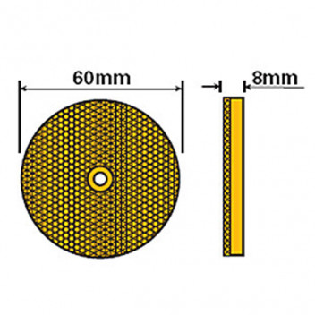 Round Side Reflectors Orange