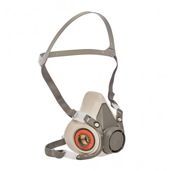 3M Low Maintenance Half Face Mask Respirator, Medium, 06962