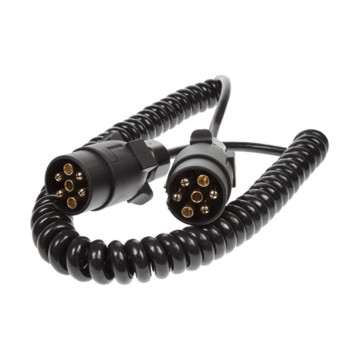 2.5m Curly Decon Connecting Ext Lead