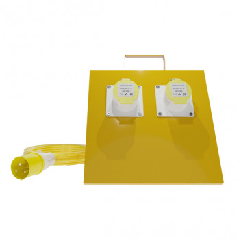 4-Way 110v Splitter Box - 32A inlet to 4x16A Sockets
